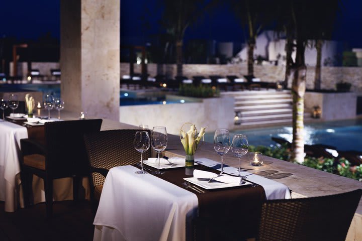 Casa del Lago restaurant at the Rosewood Mayakoba serves Mediterranean cuisine