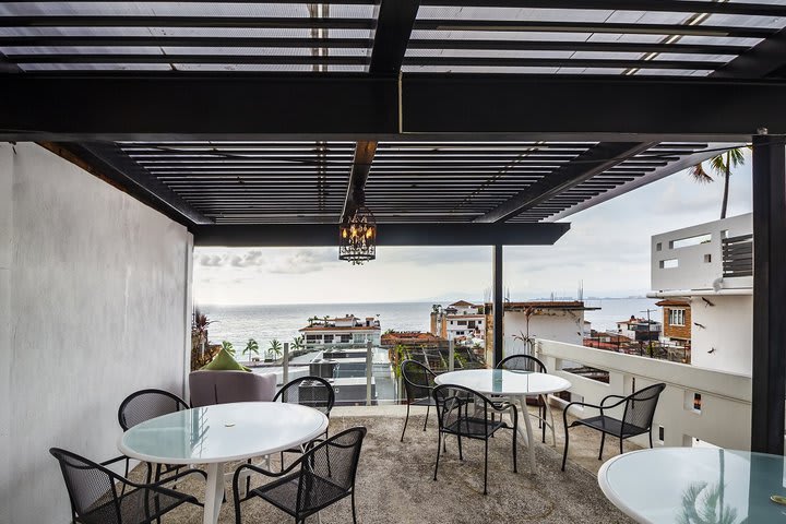 Tables on the terrace