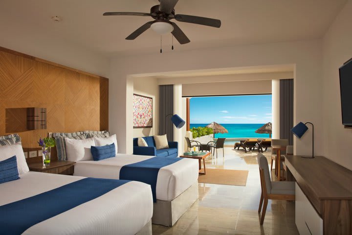 Img - Preferred club junior suite swim-up doble frente a la playa