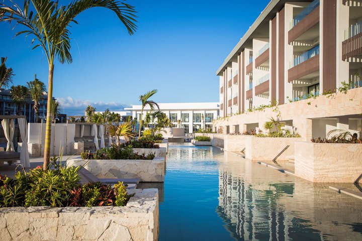 Some suites have access to the pool