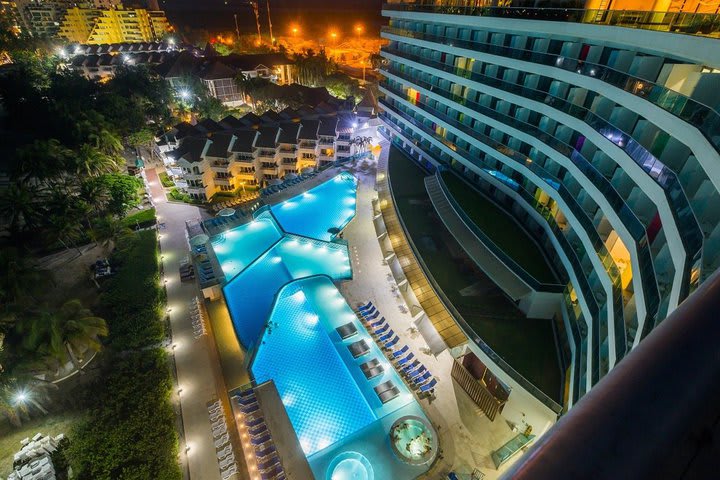 Night view of the resort