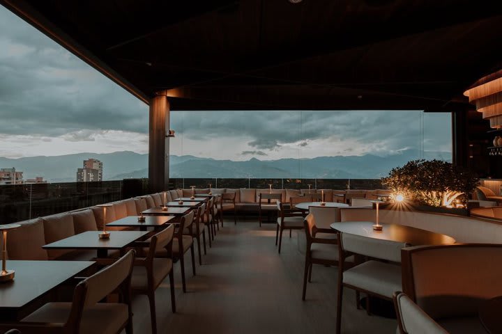 Restaurant on the rooftop terrace