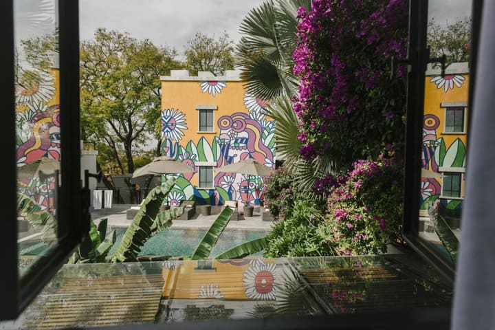 Vista de la piscina