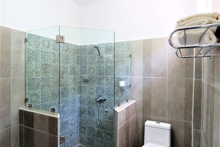 Interior de un baño privado