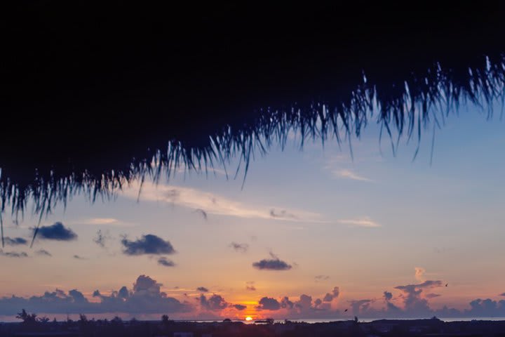 Sunset on the terrace