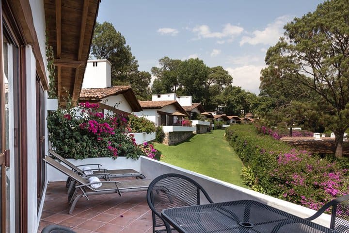 Terraza con vista al jardín