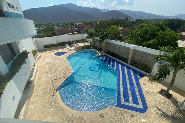 Vista de la piscina