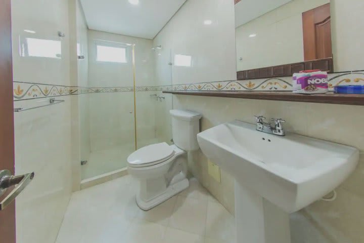 Interior de un baño privado