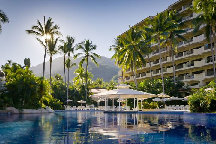 Vista de una piscina