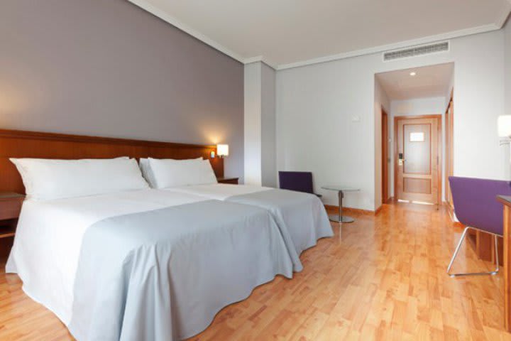 Habitación con dos camas en el TRYP Madrid, hotel junto a la Gran Vía