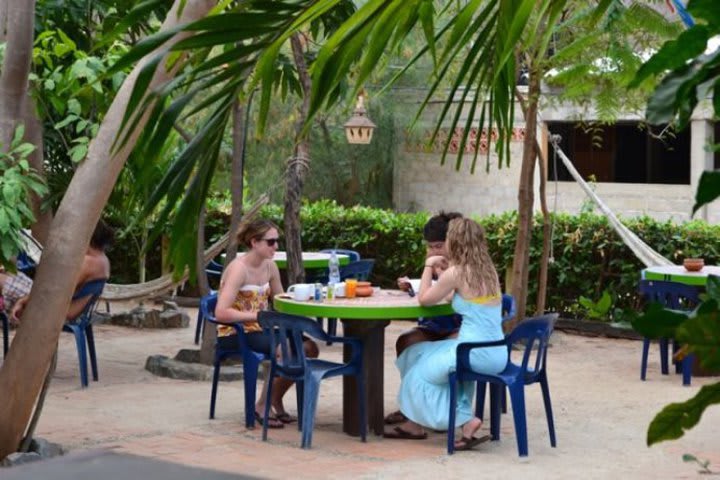 Puedes tomar el desayuno todas las mañanas en la terraza del Hostal La Casa de Felipe