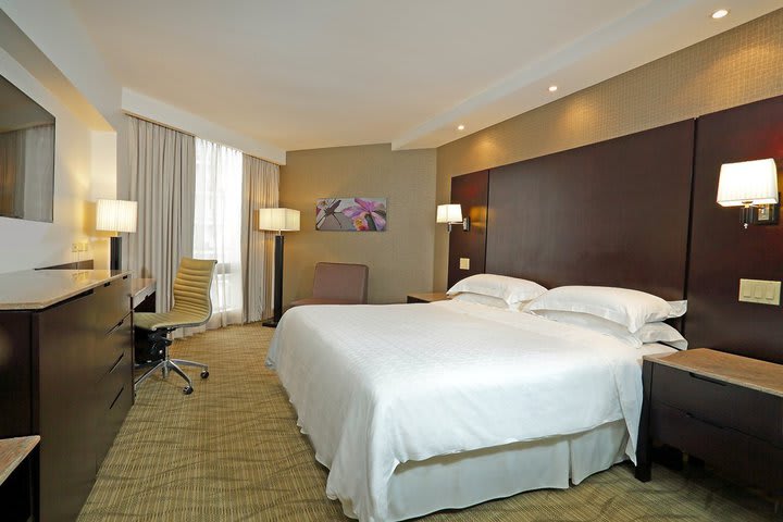 Interior view of a deluxe guest room