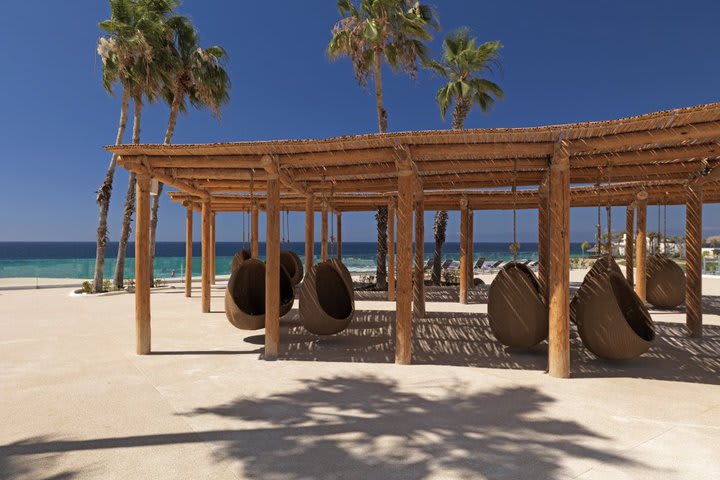 Beachfront sitting area