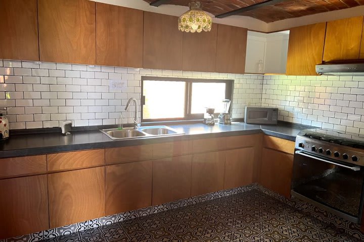 Kitchen in a deluxe villa