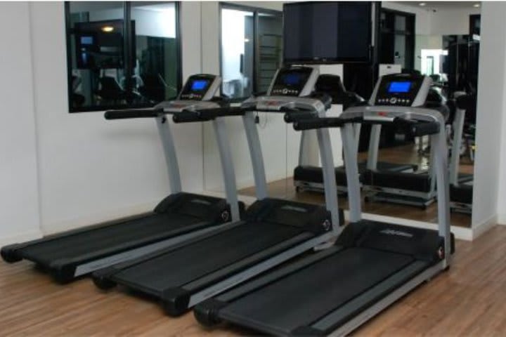 Fitness center at InterCity The Universe Flat hotel in downtown Sao Paulo