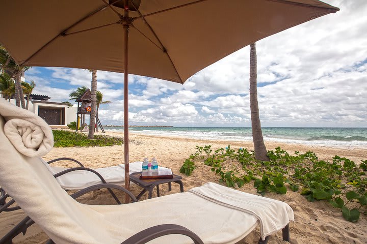 Beach at the hotel