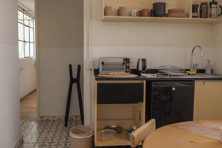 Cocina y comedor del apartamento familiar