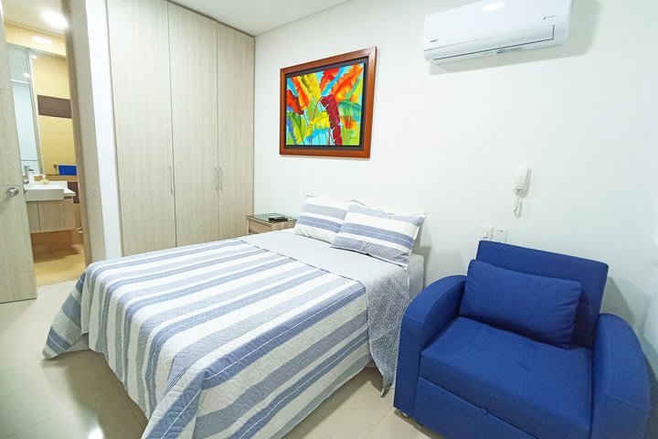 Dormitorio en el Apartamento de 3 dormitorios vista al mar - SM38