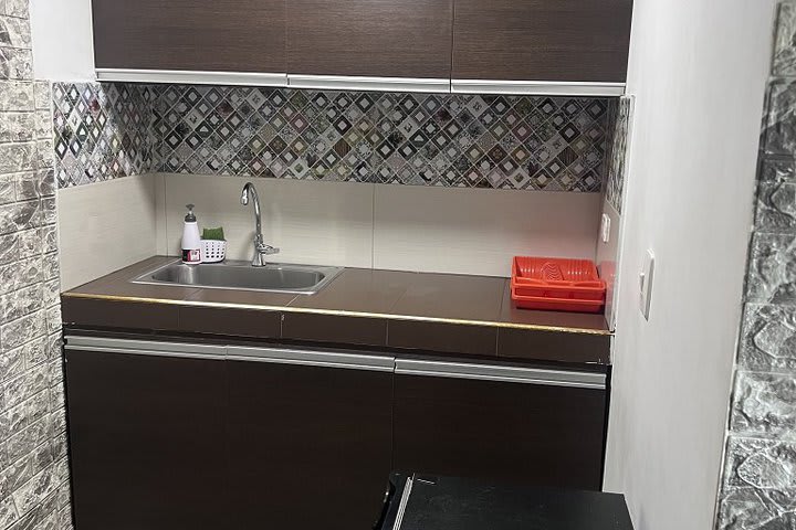 Área de cocina de un apartamento