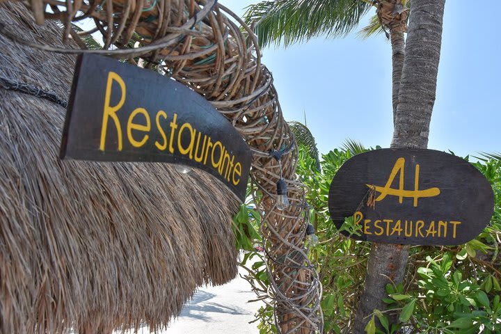 Señalamiento del restaurante