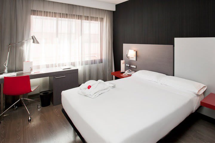 Habitación estándar en el Confortel Suites, hotel en Madrid