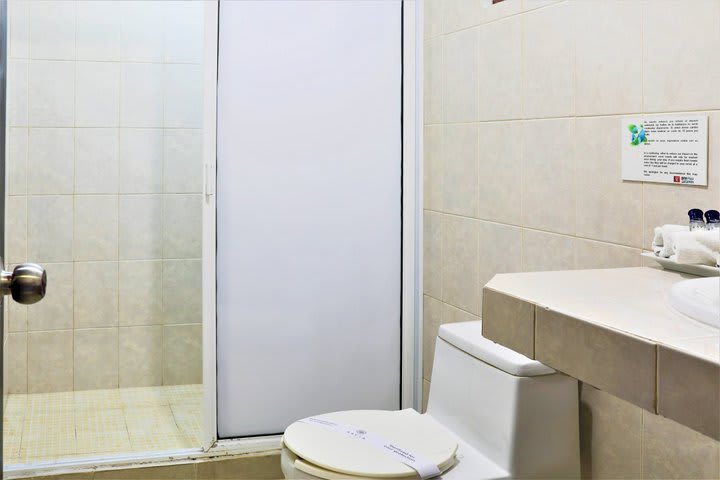 Interior de un baño privado