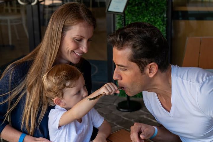 Desayunando en familia