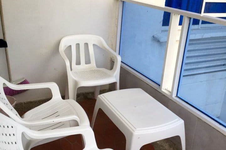 Balcony with chairs