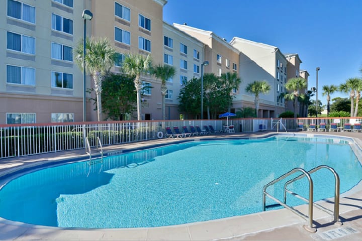 Outdoor heated pool