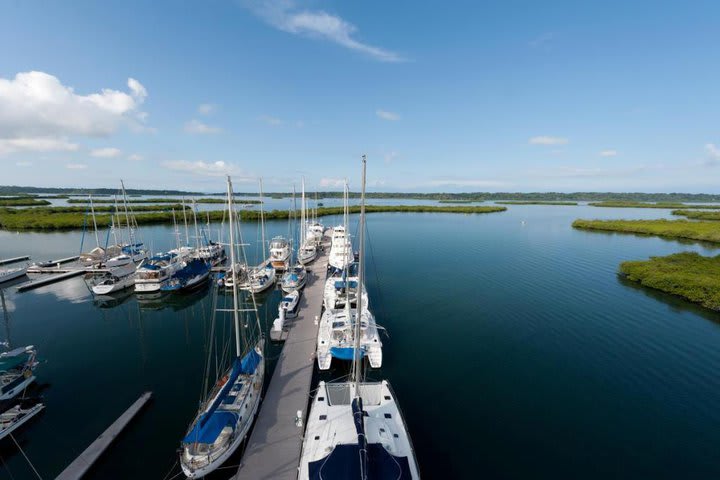 View of the marina