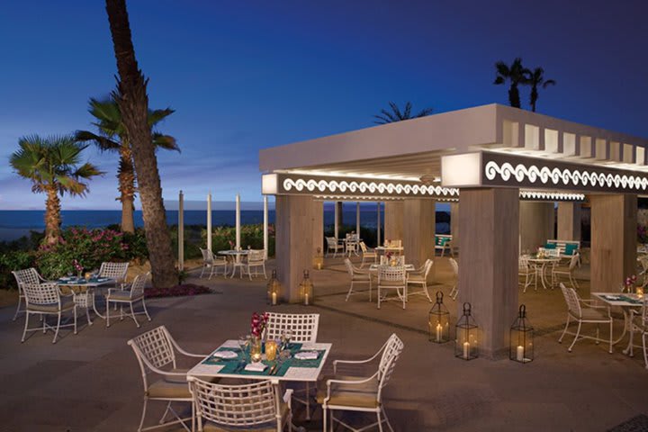 Restaurant with a terrace and ocean view