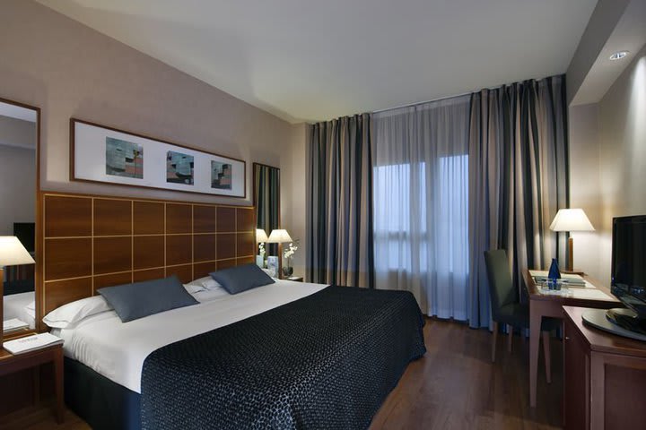 Habitación estándar del Eurostars Gran Madrid