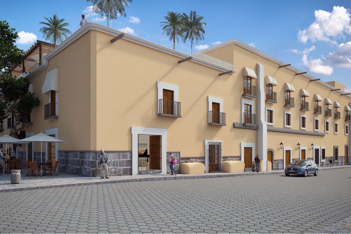 Casona de los Sapos Hotel Boutique Puebla (imagen generada por computadora)