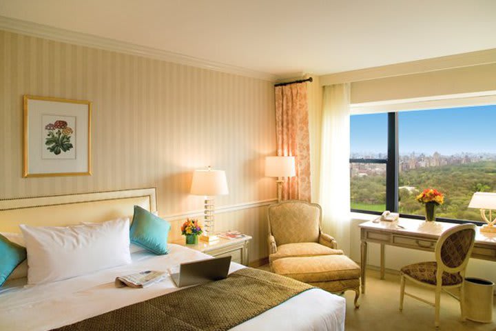 Park Lane Hotel has rooms overlooking Central Park