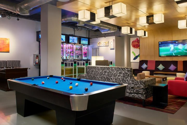 Billiards in the bar