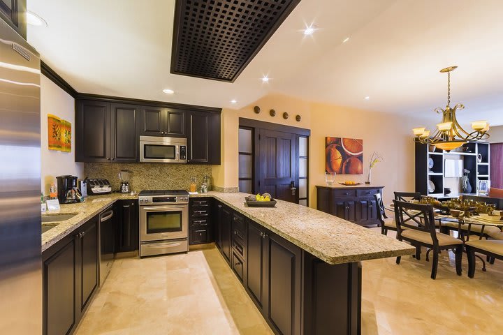 Equipped kitchen in a suite