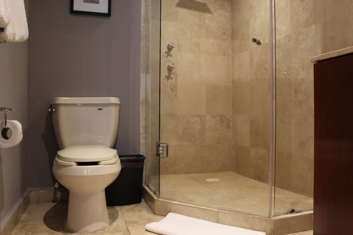 Private bathroom with shower