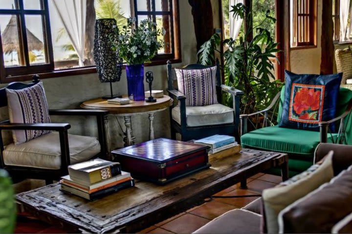 Lobby at CasaSandra Boutique, hotel in Holbox