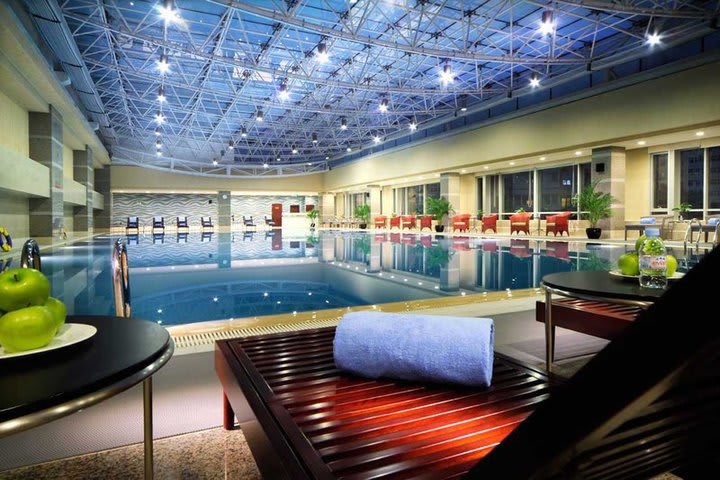 Enjoy the indoor pool at the Crowne Plaza Beijing Zhongguancun