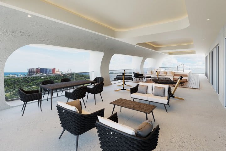 Terrace in the Vivid suite