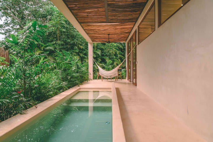 Private pool in a suite