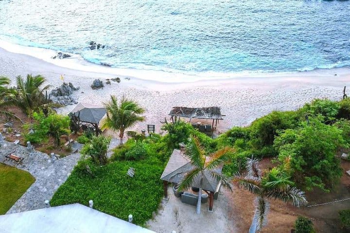 Vista de la playa