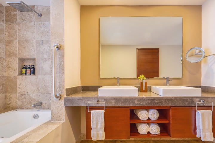 Guest bathroom in a suite