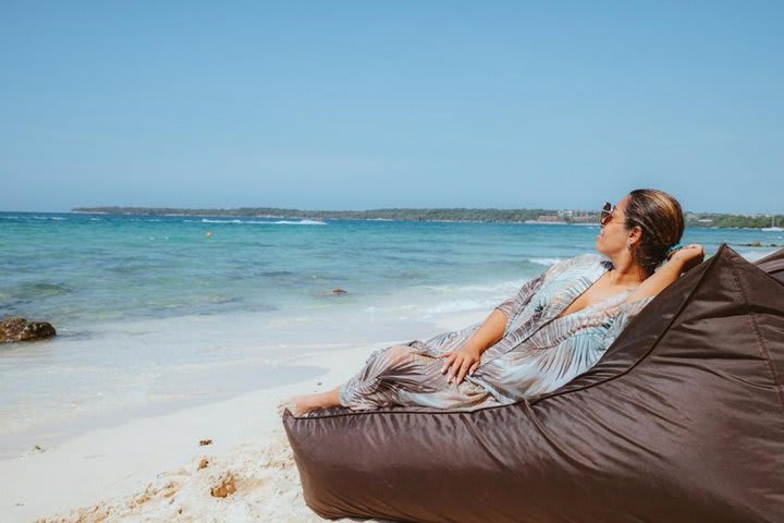 Área de descanso en la playa