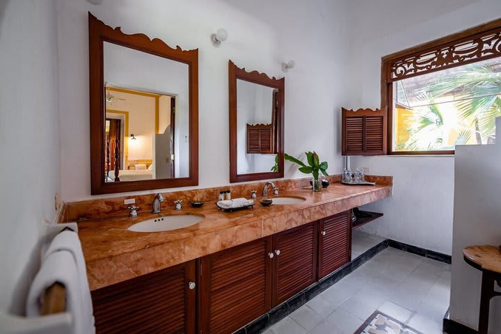 Baño de una suite superior