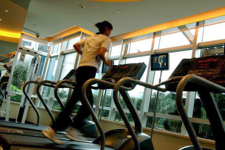 Gimnasio en el hotel Union Square, Shanghai Pudong - Marriott Executive Apartments