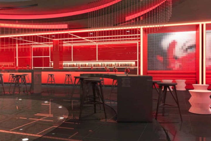 Club nocturno Red Lounge (imagen generada por computadora)