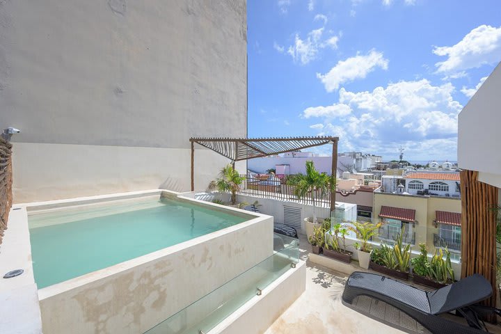 Vista de la piscina