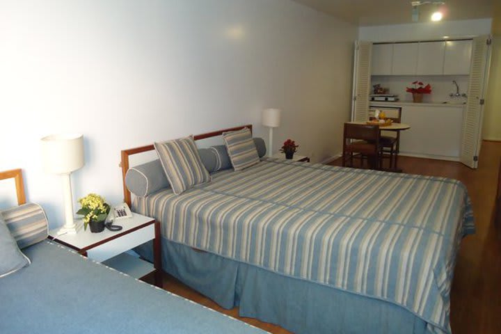 Guest room with kitchenette at Loi Suites Belgrano, hotel in Sao Paulo