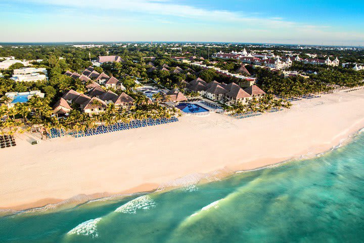 Aerial view of the hotel